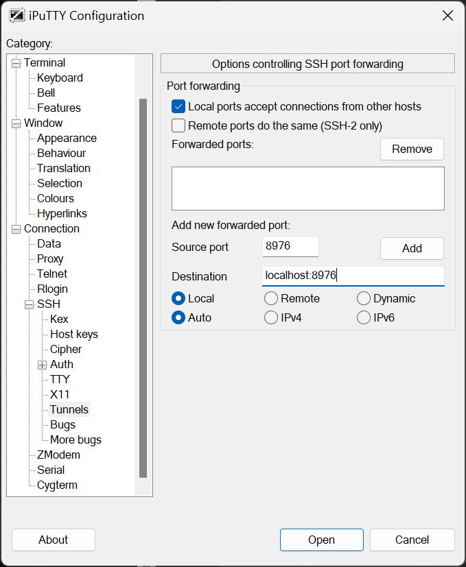 putty_ssh_port_forward